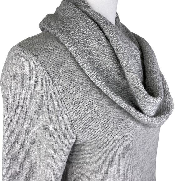 J.Crew Mercantile Sweater High Cowl Neck Pullover Womens Sz XS Gray Pockets Wool - Picture 8 of 11